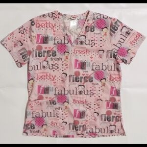 Betty Boop Red and Black Logo Tag